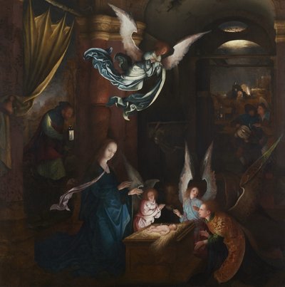 الميلاد ، ج1515-20 (لوحة) (لرؤية المستقيم 88613) بواسطة جان دي بير